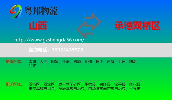 山西到双桥区物流专线
