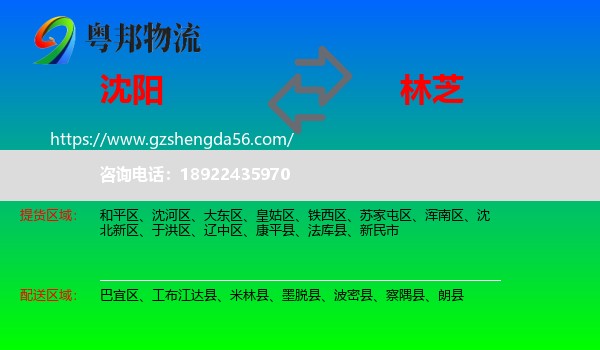 沈阳到林芝物流