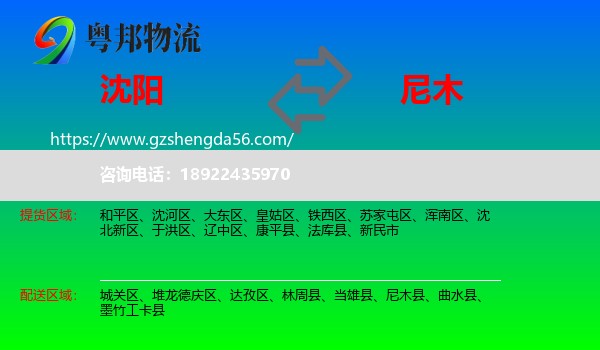 沈阳到尼木县物流专线