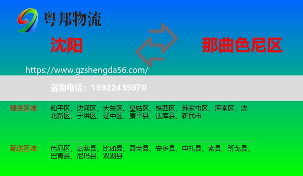 沈阳到色尼区物流专线