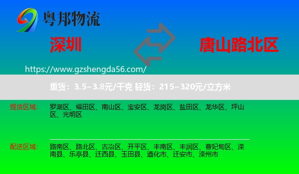 深圳到路北区物流专线