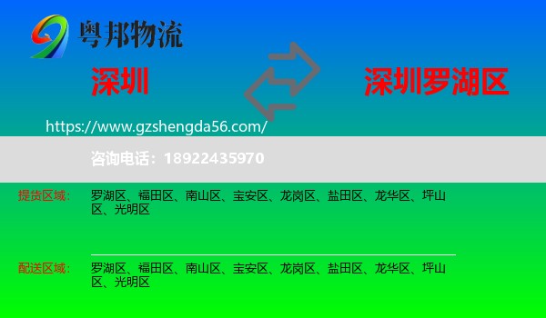 深圳到罗湖区物流专线