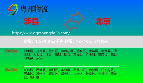 涉县到北京专线
