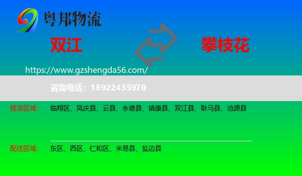 双江县到攀枝花物流专线