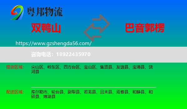 双鸭山到巴音郭楞物流专线