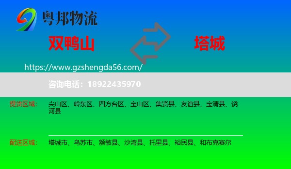 双鸭山到塔城物流专线