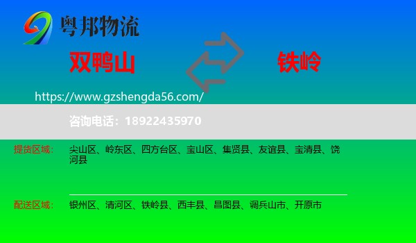 双鸭山到铁岭物流专线