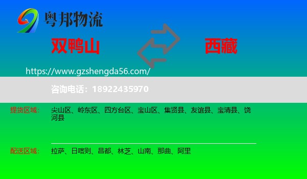 双鸭山到西藏物流专线