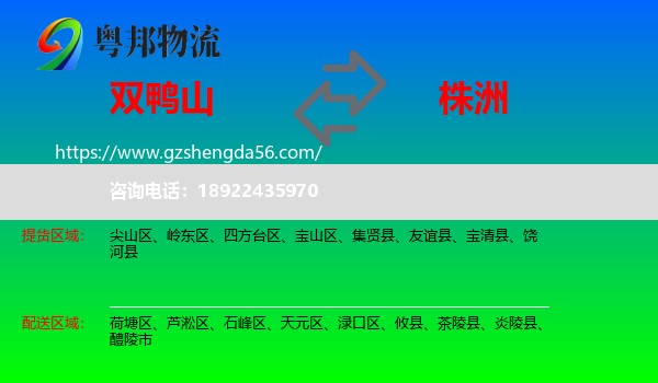 双鸭山到株洲物流专线