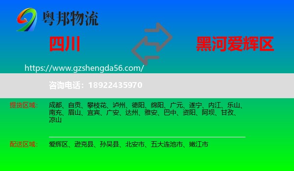 四川到爱辉区物流专线