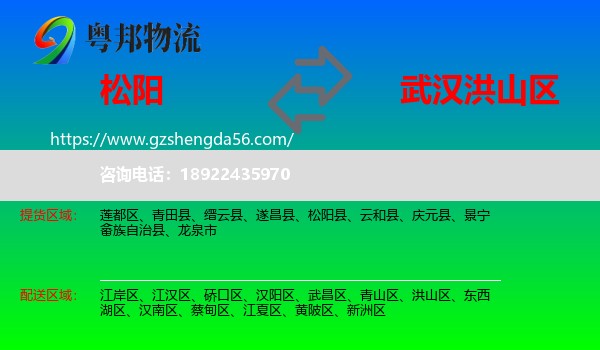 松阳县到洪山区物流专线