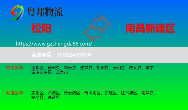 松阳县到新建区物流专线