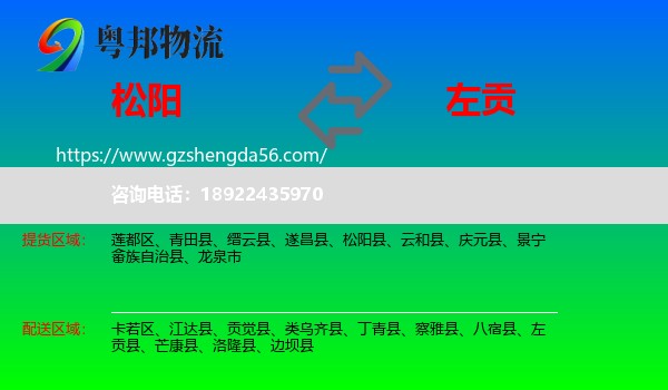 松阳县到左贡县物流专线