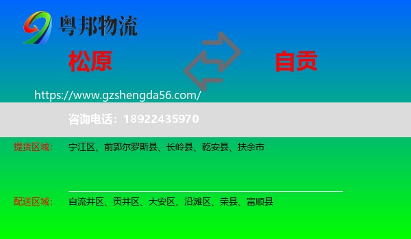松原到自贡物流专线