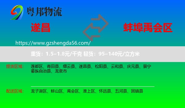 遂昌县到禹会区物流专线