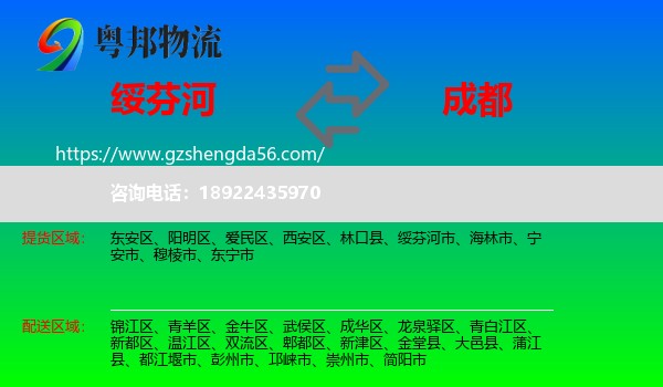 绥芬河市到成都专线