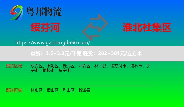 绥芬河市到杜集区物流专线