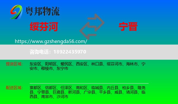 绥芬河市到宁晋县物流专线