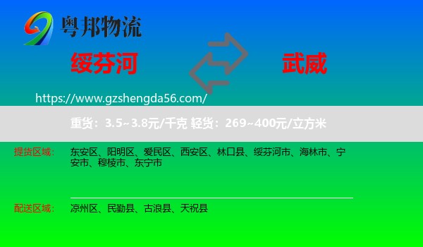 绥芬河市到武威物流