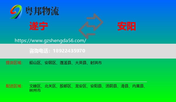 遂宁到安阳物流