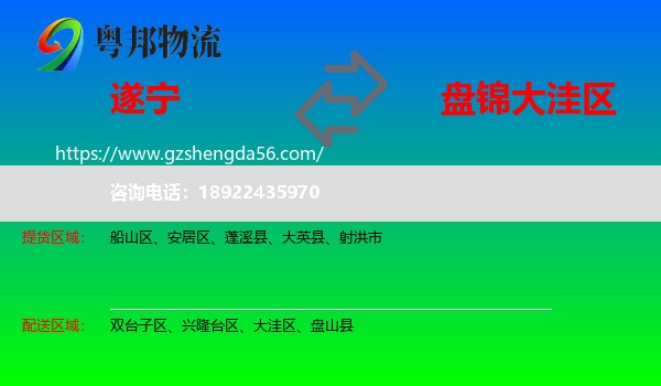 遂宁到大洼区物流专线