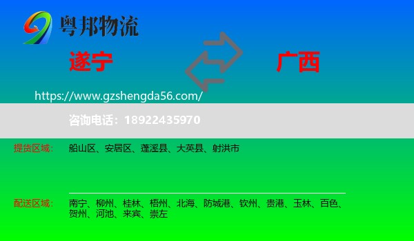 遂宁到广西物流