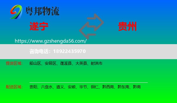 遂宁到贵州物流