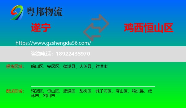 遂宁到恒山区物流专线
