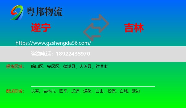 遂宁到吉林物流