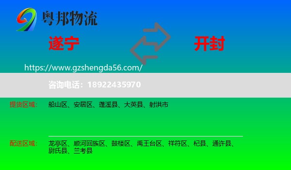 遂宁到开封物流