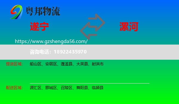 遂宁到漯河物流