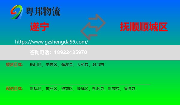 遂宁到顺城区物流专线