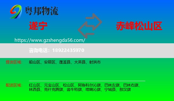 遂宁到松山区物流专线