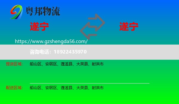 遂宁到遂宁物流