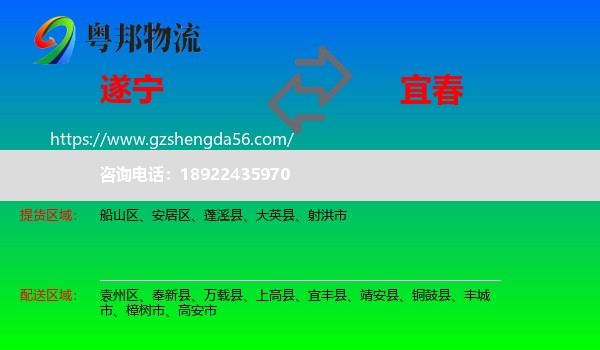遂宁到宜春物流
