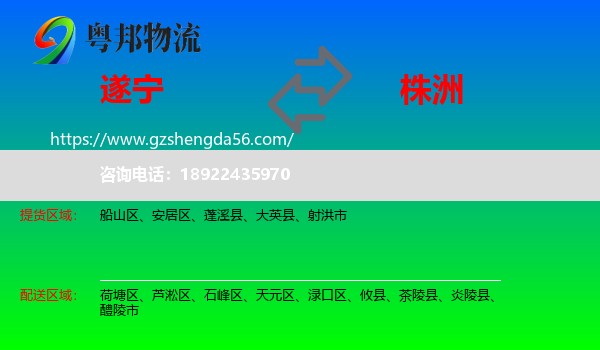 遂宁到株洲物流