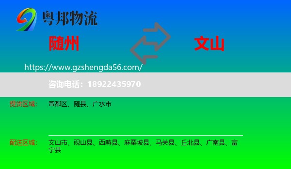 随州到文山物流专线
