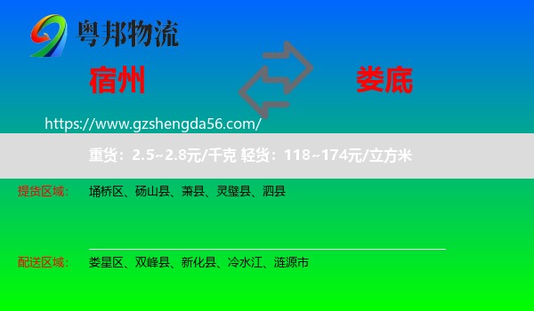 宿州到娄底物流专线