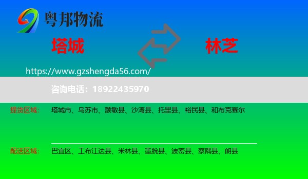 塔城到林芝物流