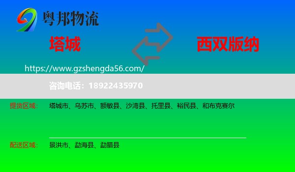 塔城到西双版纳物流