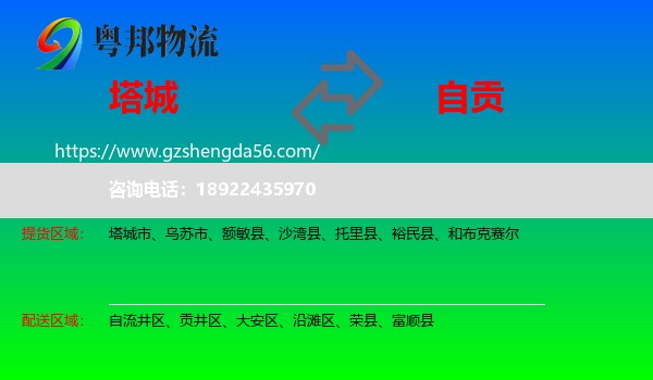塔城到自贡物流