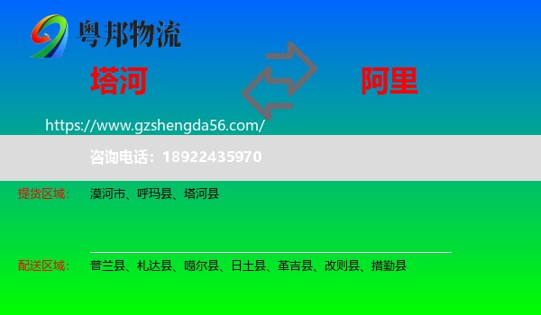 塔河县到阿里物流