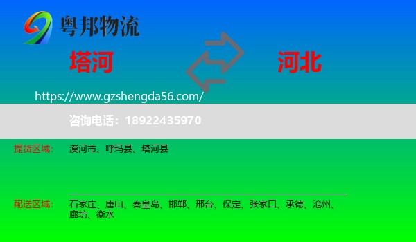 塔河县到河北物流