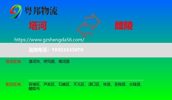 塔河县到醴陵市物流专线