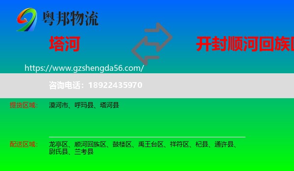 塔河县到顺河回族区物流专线