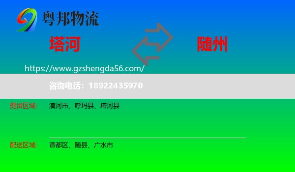 塔河县到随州物流