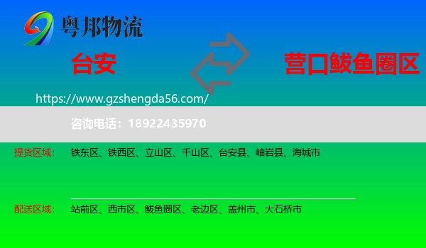台安县到鲅鱼圈区物流专线