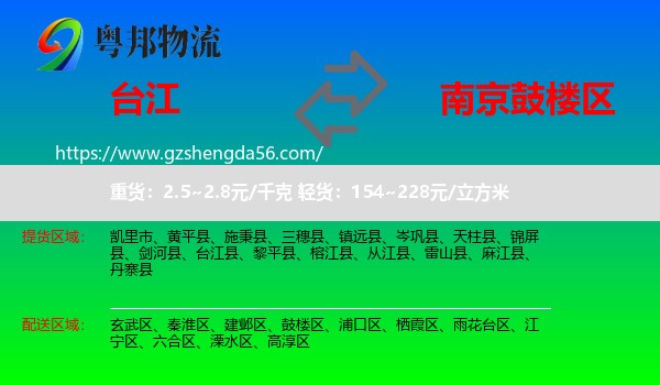 台江县到鼓楼区物流专线