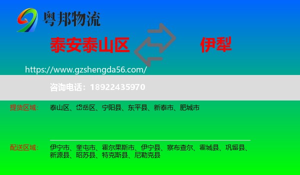 泰山区到伊犁物流