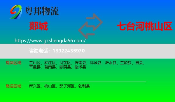 郯城县到桃山区物流专线